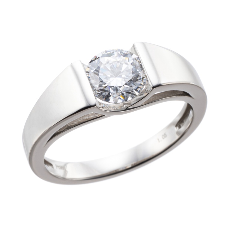 Dカラーダイヤモンド PT950 リング 1.0ctUP