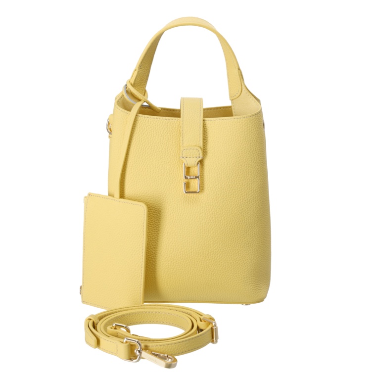 [+grace] シュリンクレザー スマートポシェット スリムパース付