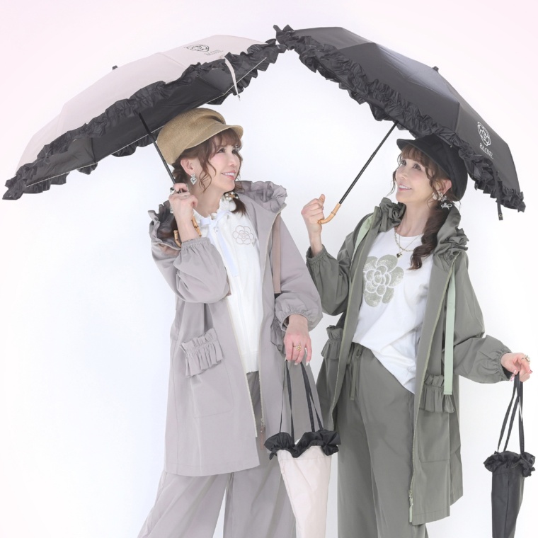 &LOVE 晴雨兼用HAPPYカメリアアンブレラ