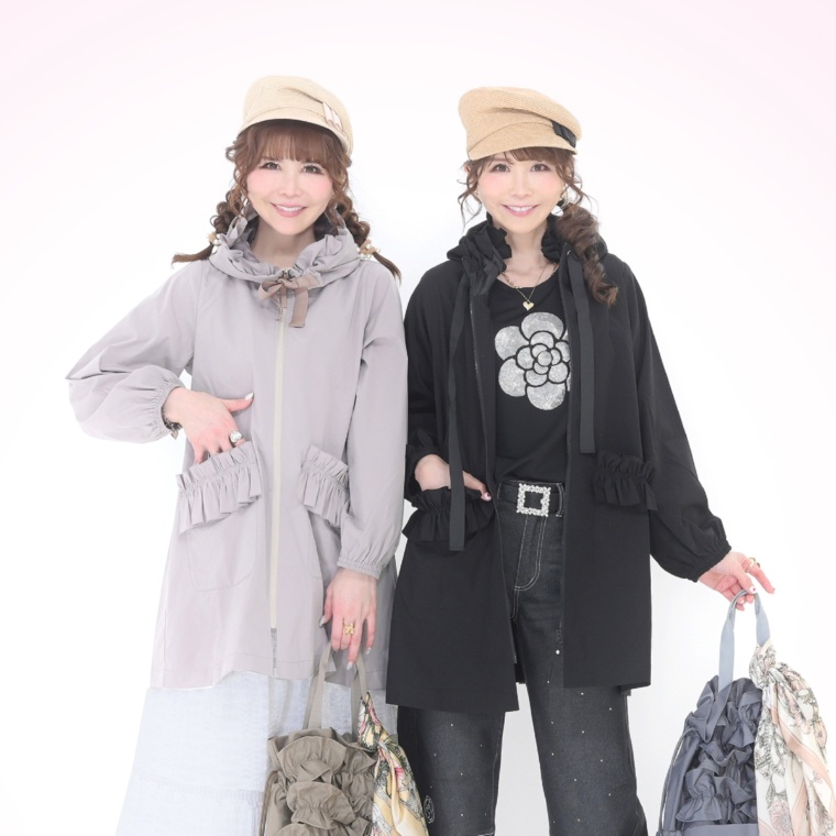 &LOVE 軽やかに羽織れる撥水フードふりるコート