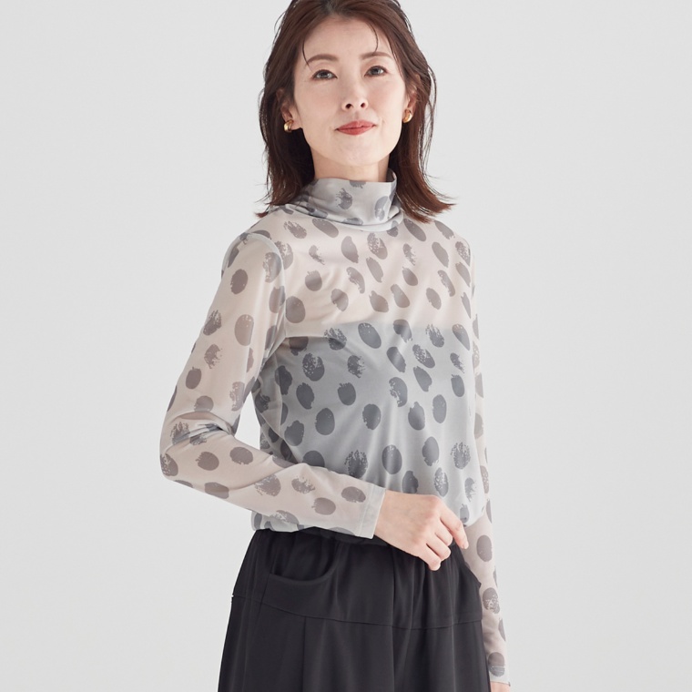 ModdedAnce 変形ドットシアートップスネット限定カラー