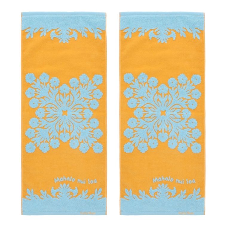 キャシーマム 五つの島 フェイスタオル同色2枚セット