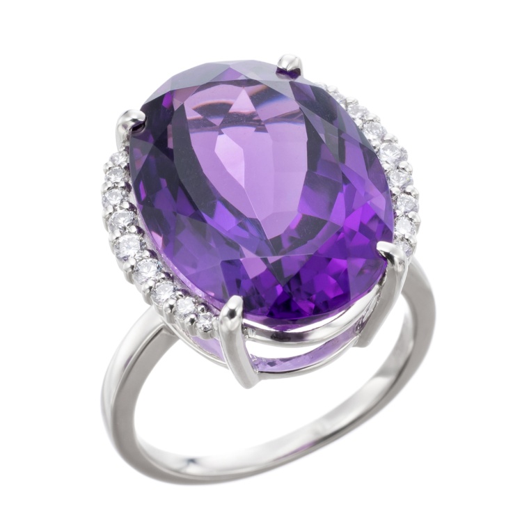 アメシストPT950リング10.0ctUP
