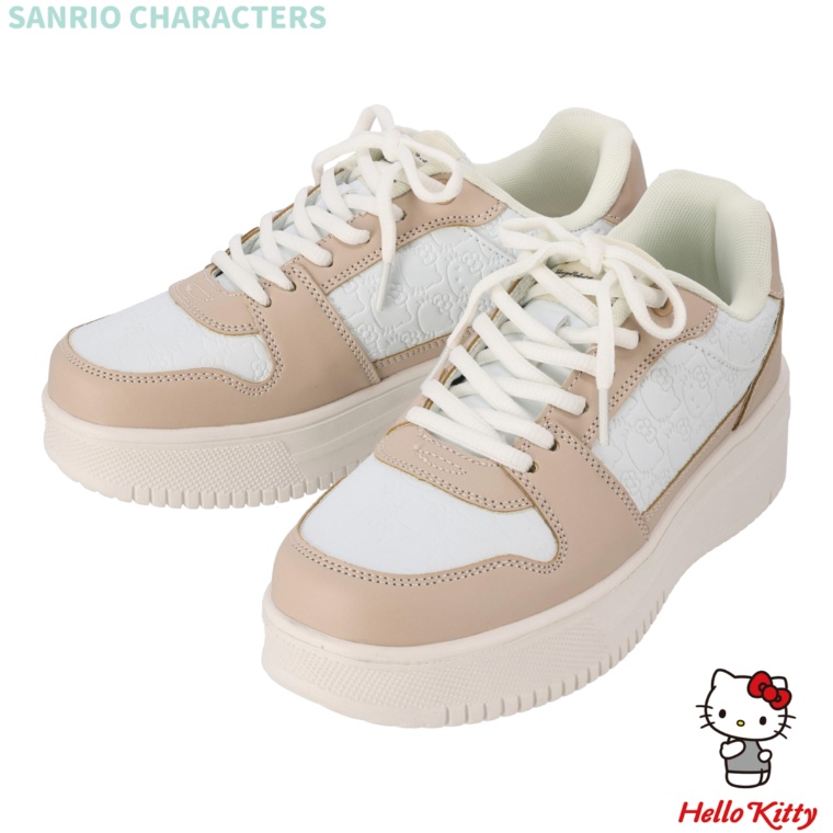 サンリオキャラクターズ 厚底型押しスニーカー「ネット限定」