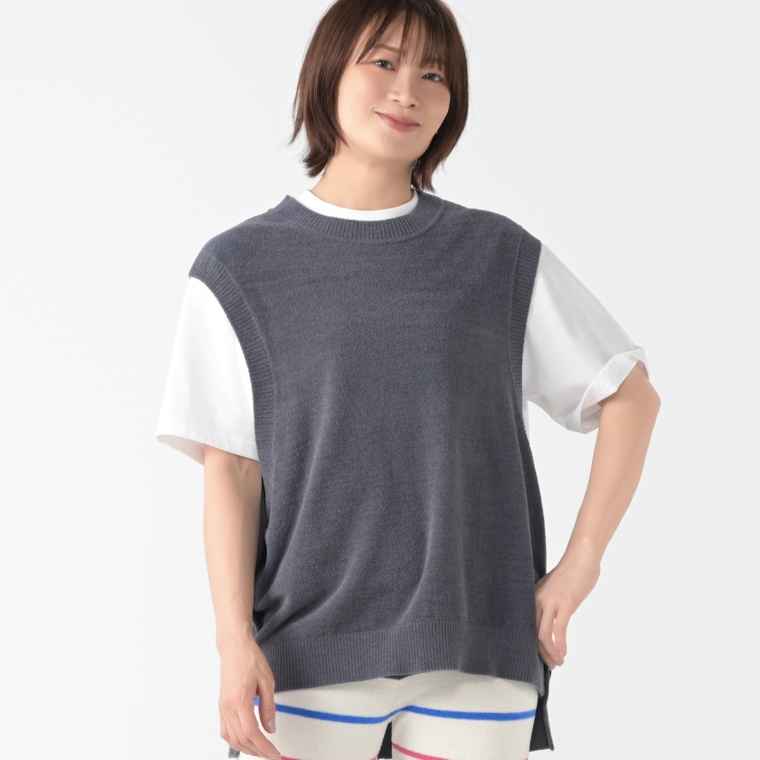 attaca 吸湿発熱あったかサイドボタン ベスト