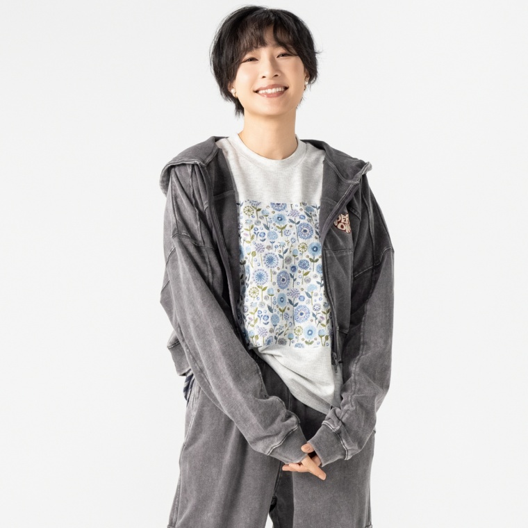 PERSONS ウォッシュ加工裏毛パーカー