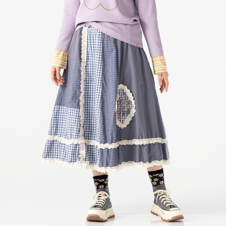 PERSONS パッチワークスカート