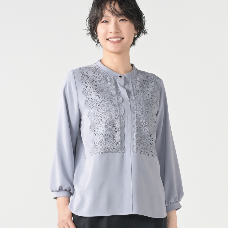 Beauty Fit レース使いブラウス
