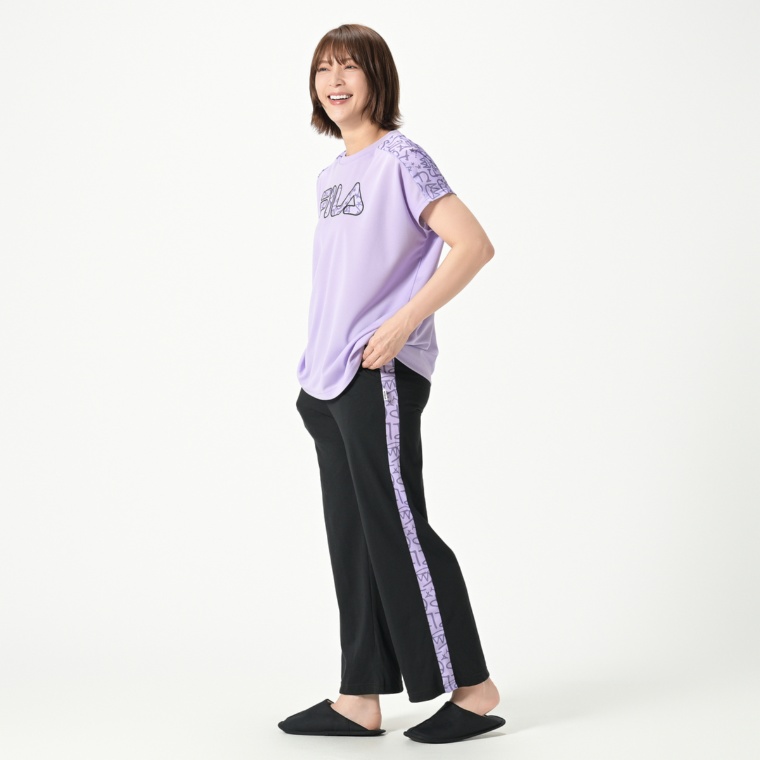 FILA 速乾さらっと着心地メッシュ切替ルームウエアセット