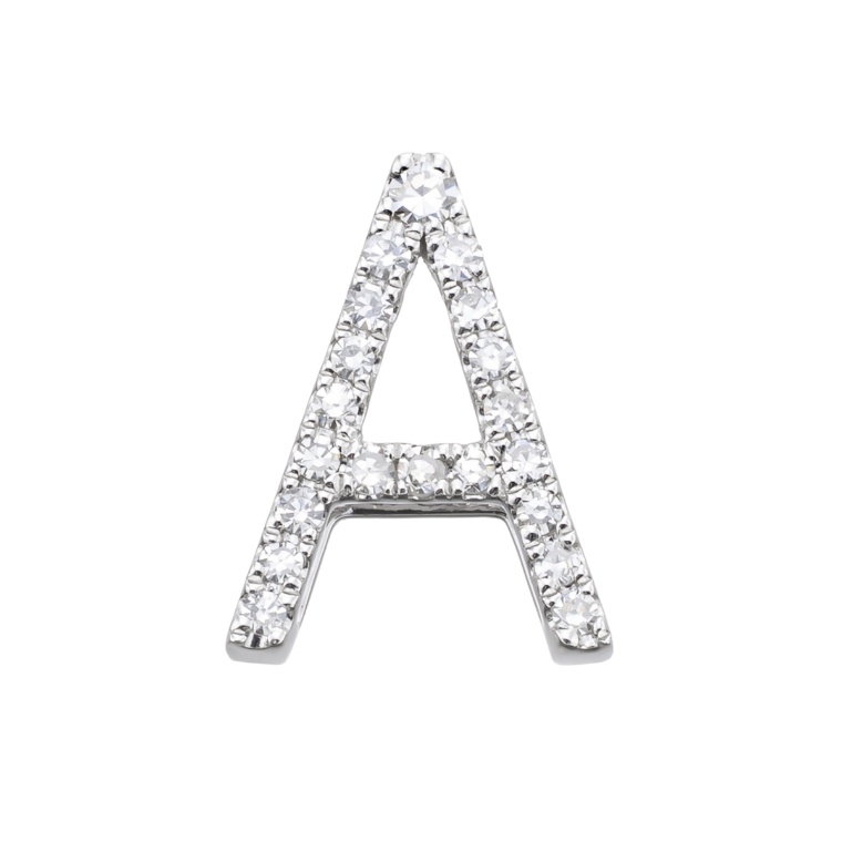 PT950 ダイヤモンドイニシャルペンダントヘッド