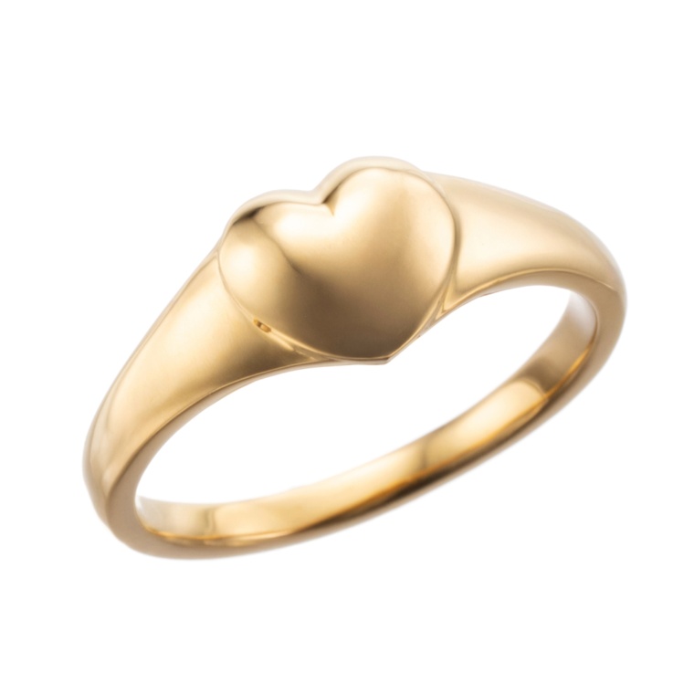 マエストロ 純金 ハートデザイン ピンキーリング