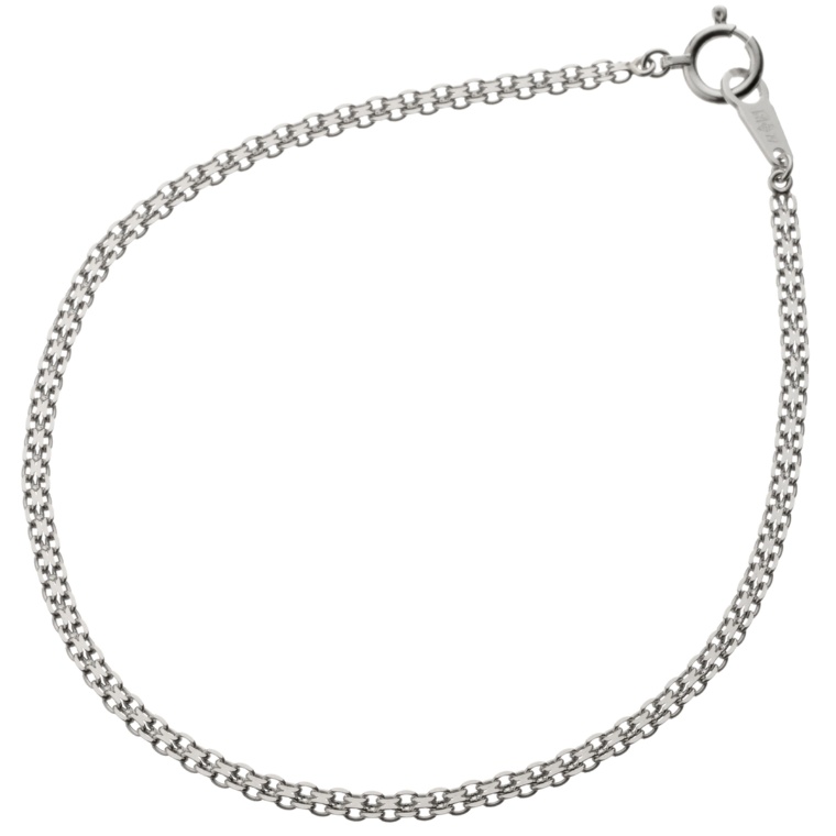 純プラチナ ブライトビスマルクチェーンブレスレット