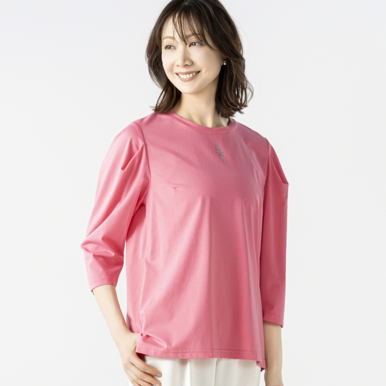 day to day シルケット素材タックスリーブプルオーバー