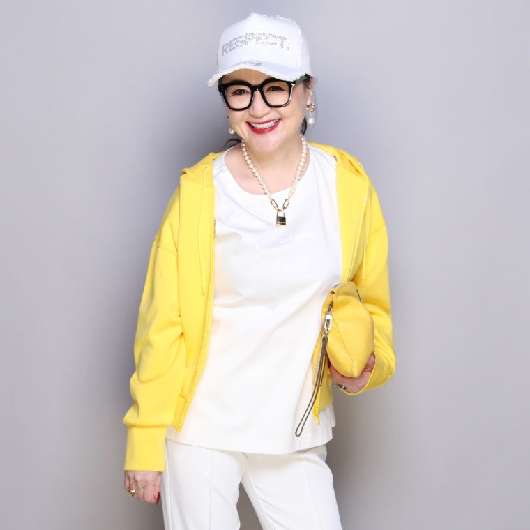 ANNE COQUINE ダンボールニットフーデッドパーカ