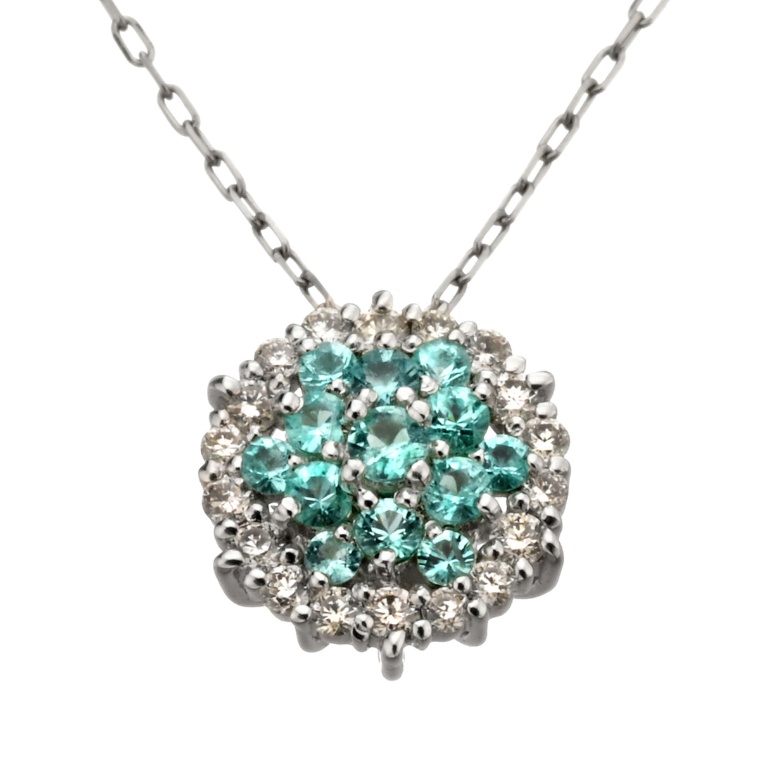 ブラジル産パライバトルマリン PTペンダント 計0.10ctUP