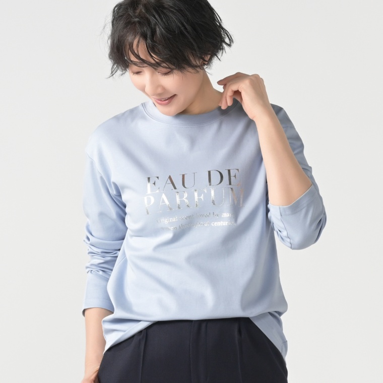 eM by Emma Taylor シルキータッチスムースロングTシャツ
