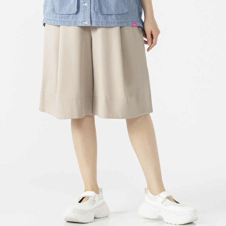 KiKKi リラックスワイドキュロットパンツ