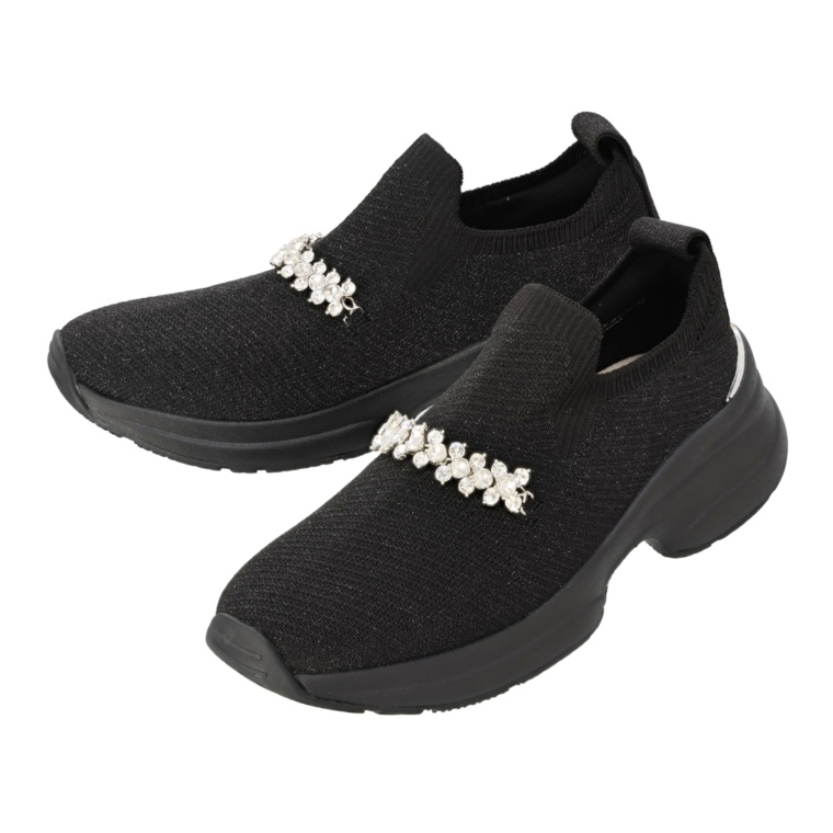 steppi 【洗える】ボリュームソールビジュースニーカー