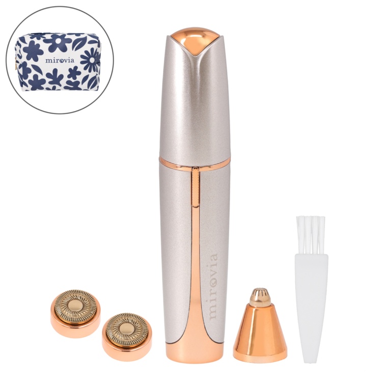 ミロヴィア トータルフェイスシェーバー本体＋替刃2個ポーチ付