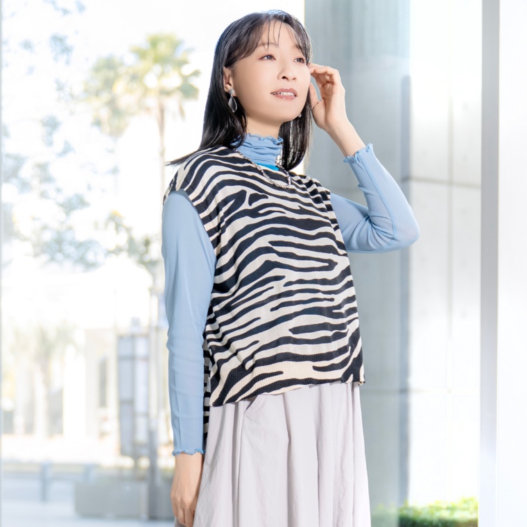 KILA MODA ゼブラデザインスタイリングベスト