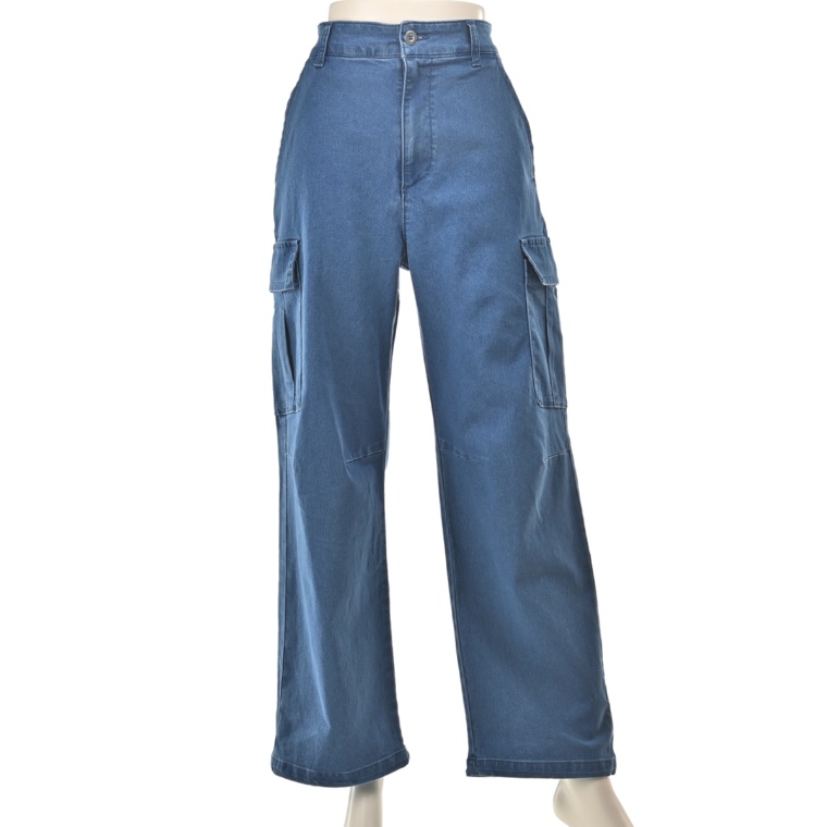 KiKKi ストレッチデニムカーゴパンツ ネット限定カラー