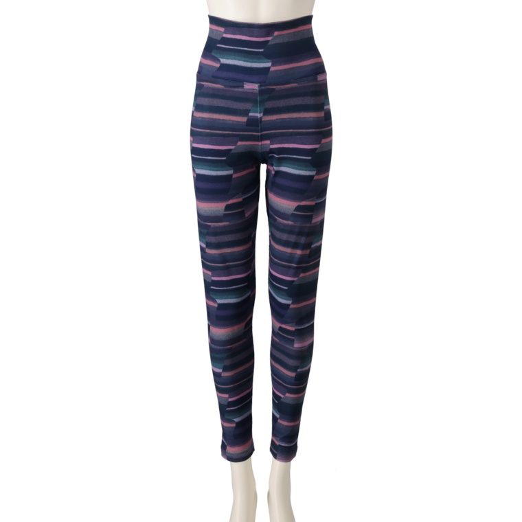 Carney イレギュラーボーダー プリントレギンス