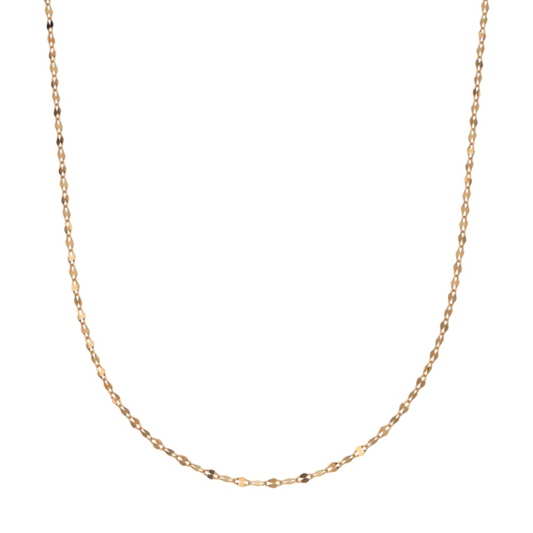 18KYG ペタルチェーンネックレス 45cm [S]