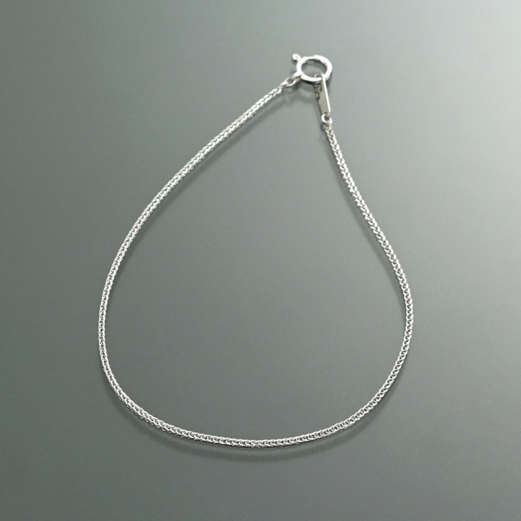 マエストロ 純プラチナ シャイニーカットスピガチェーンブレスレット