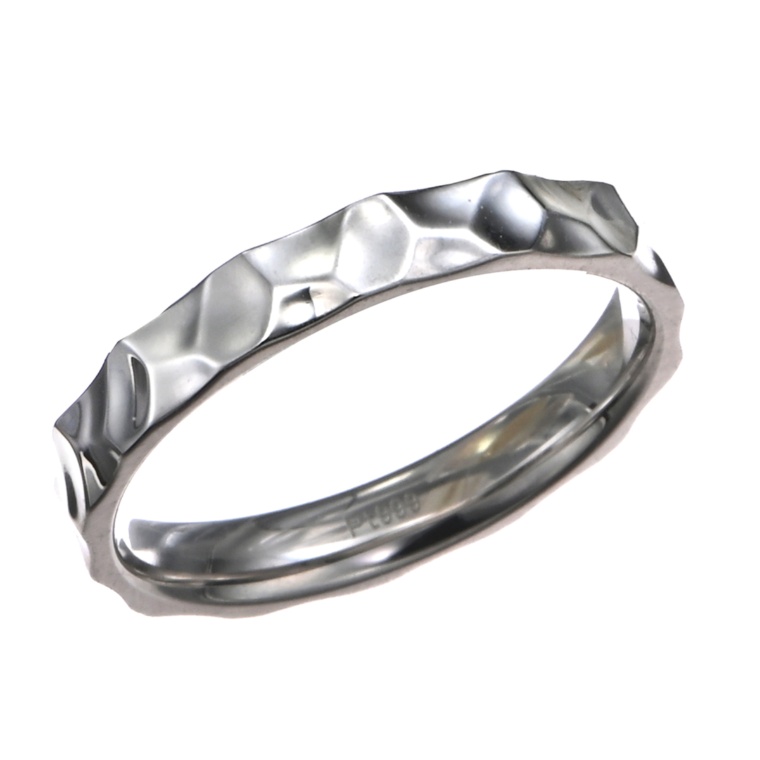 マエストロ 純プラチナ 槌目デザインリング