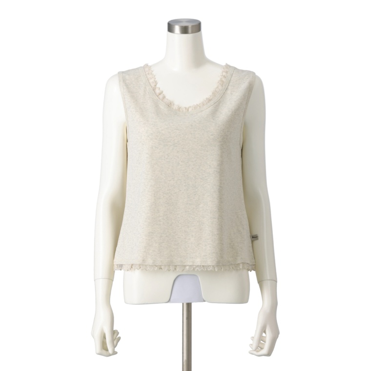 KawaiOkada レーステープ使いのフライスタンクトップ