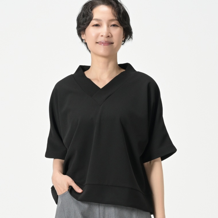 ModdedAnce 7th anniversaryキモノ衿プルオーバー