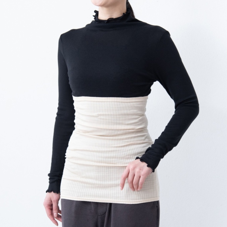 ThreeHeart 日本製 極うすシルク混ハラマキ ロング