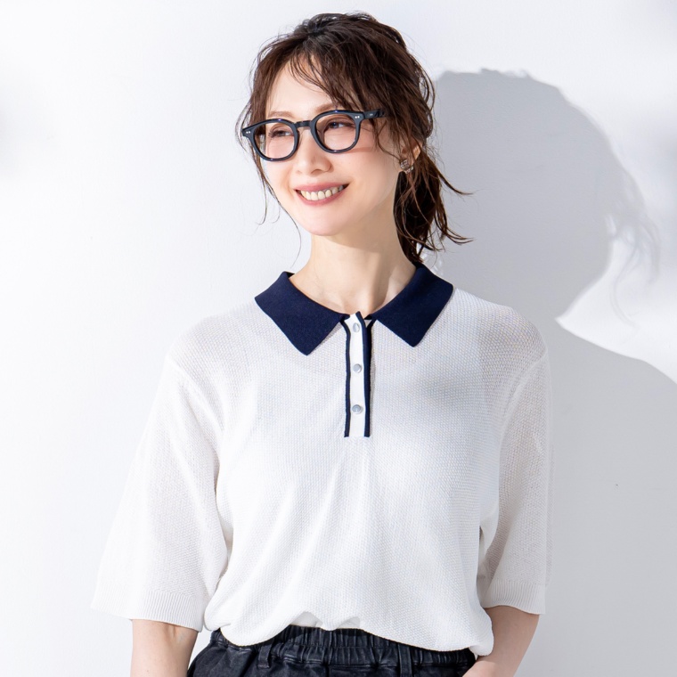 Remite コクーンスリーブポロニット