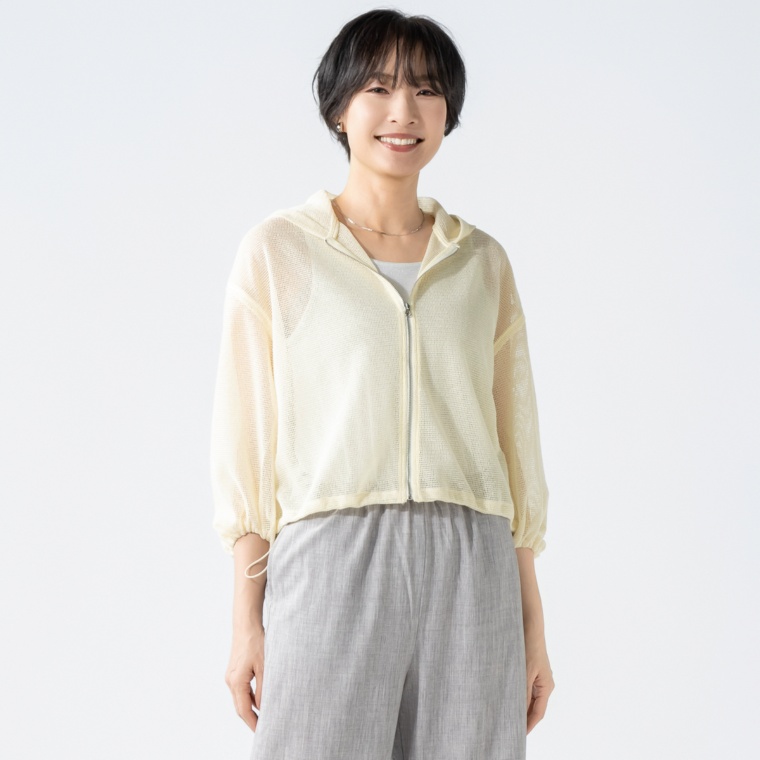 Provador 涼しいシアーメッシュパーカー