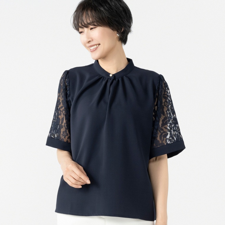 Provador レーススリーブ ブラウス