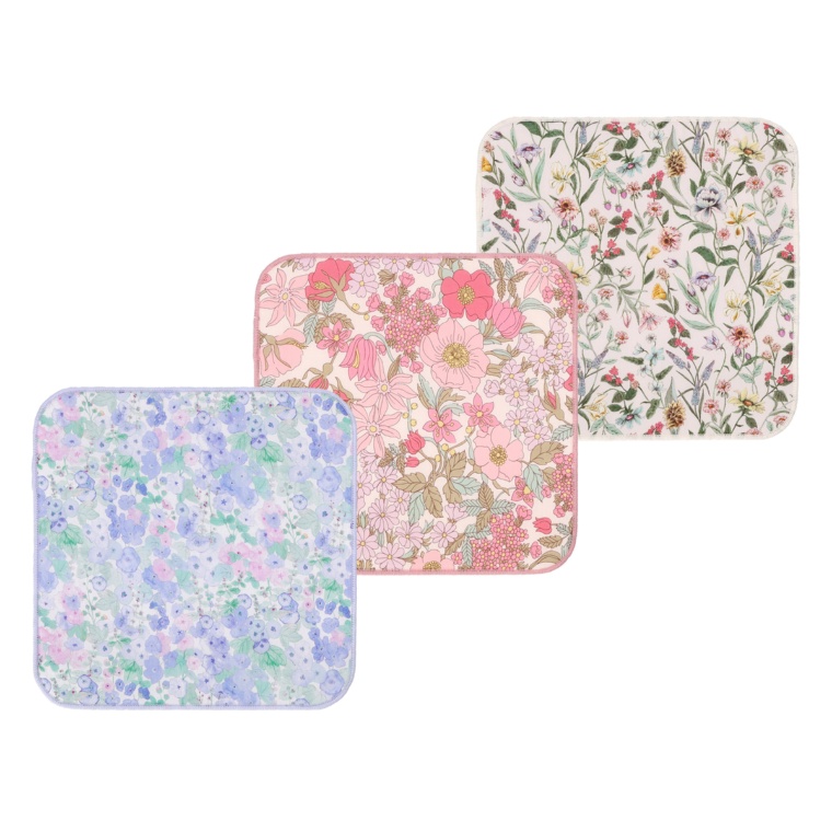 IM リバティプリント タオルハンカチ 3枚セット