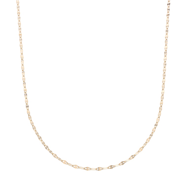 18KYG ペタルチェーンネックレス 50cm [M]