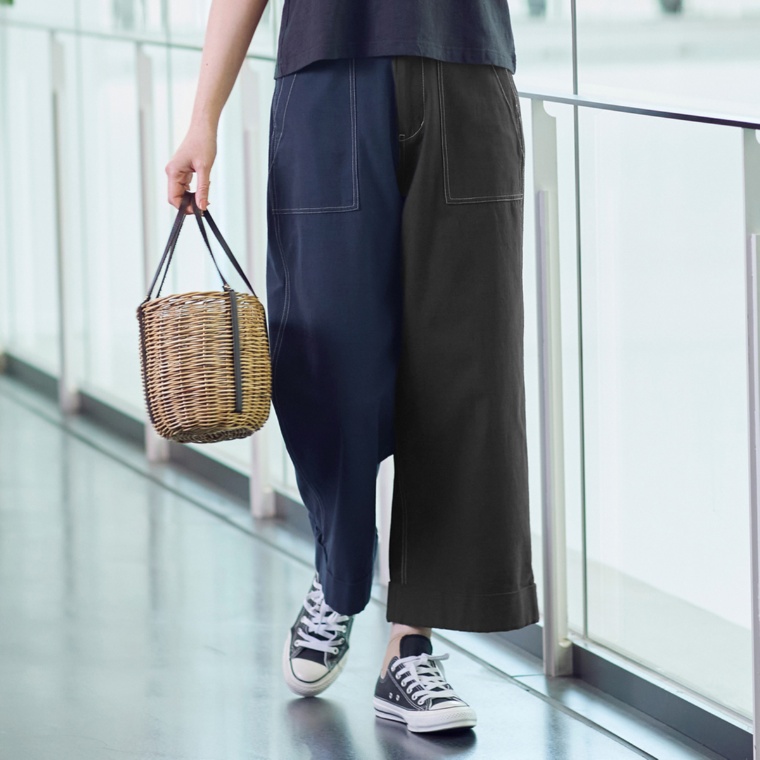 Wornique バイカラーミリタリーパンツ