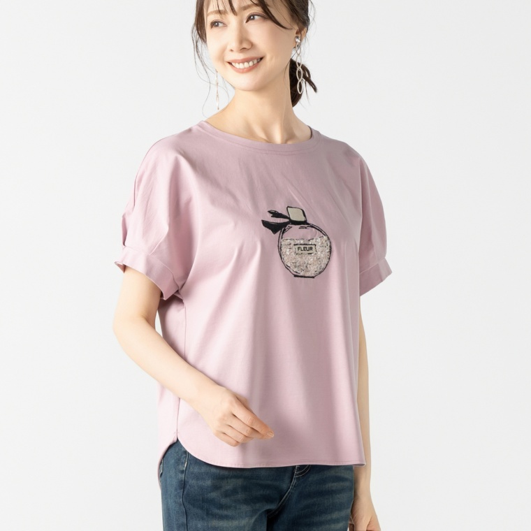 MINHA KILAKILA 香水瓶スパンコール刺繍プルオーバー