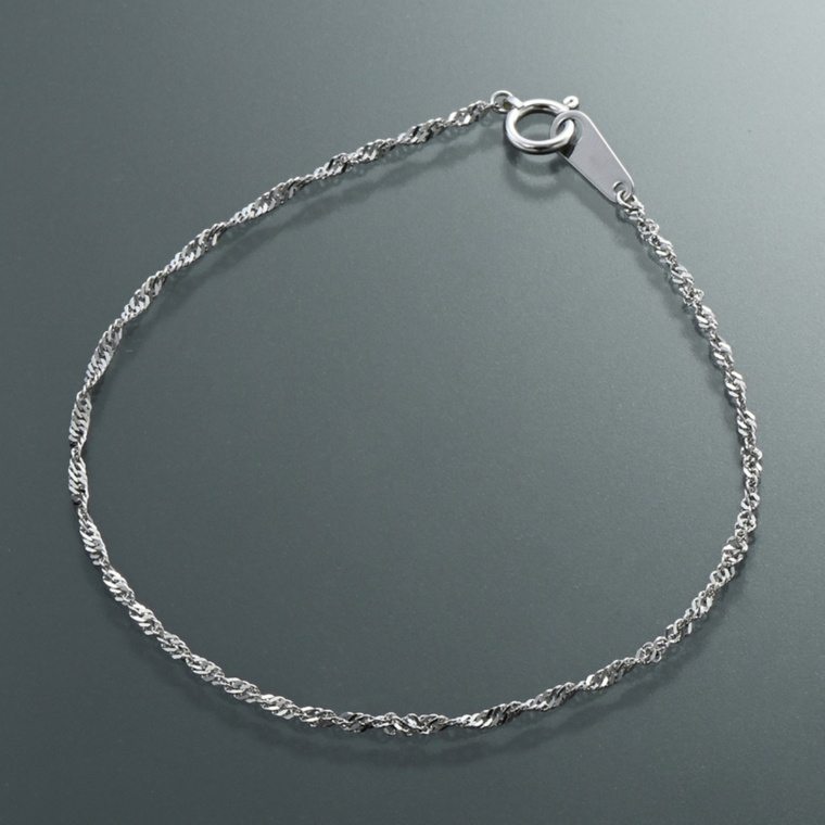 マエストロ 純プラチナ シャイニースクリューチェーン ブレスレット