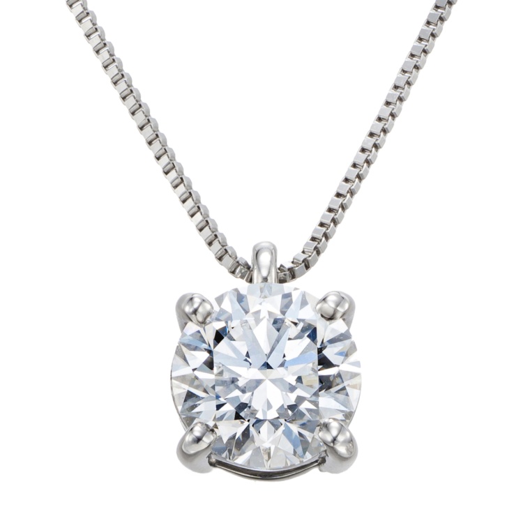 ラボグロウンダイヤモンド PT950 ペンダント1.0ctUP