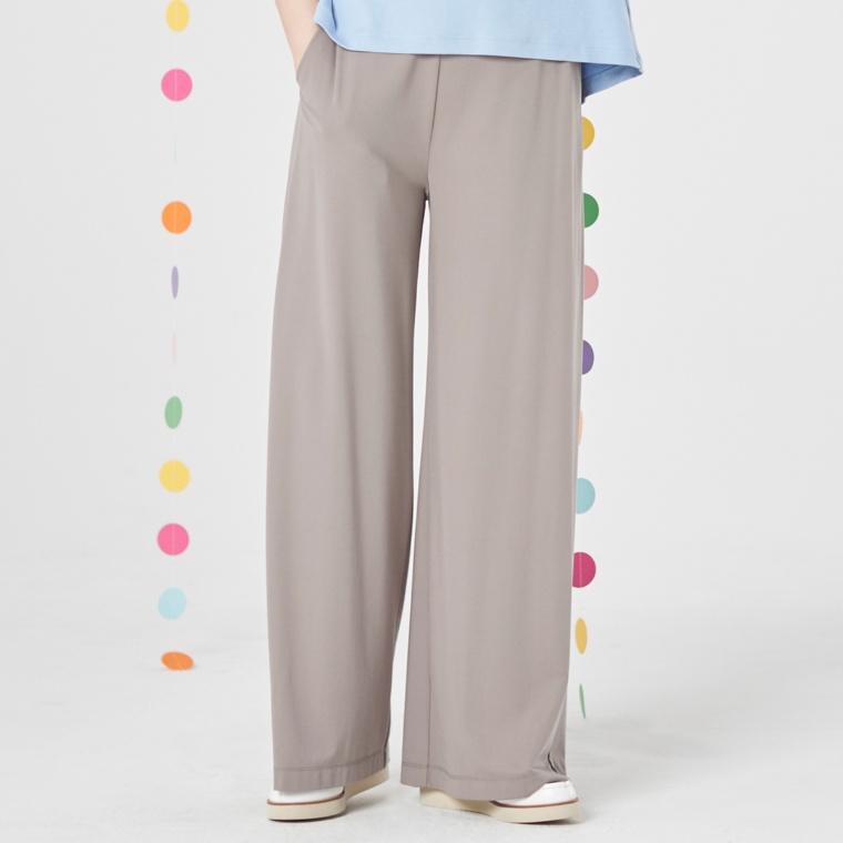 エニワイズ 選べる股下後ろゴムで楽々ストレートパンツ