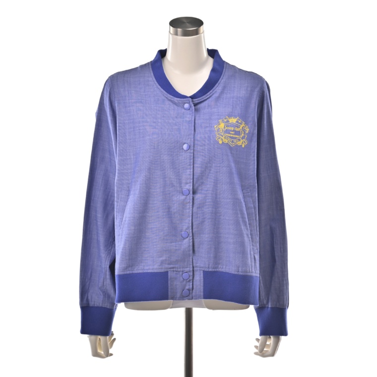 スクープクラブ 刺繍アクセント 軽やかスタジアムジャンパー