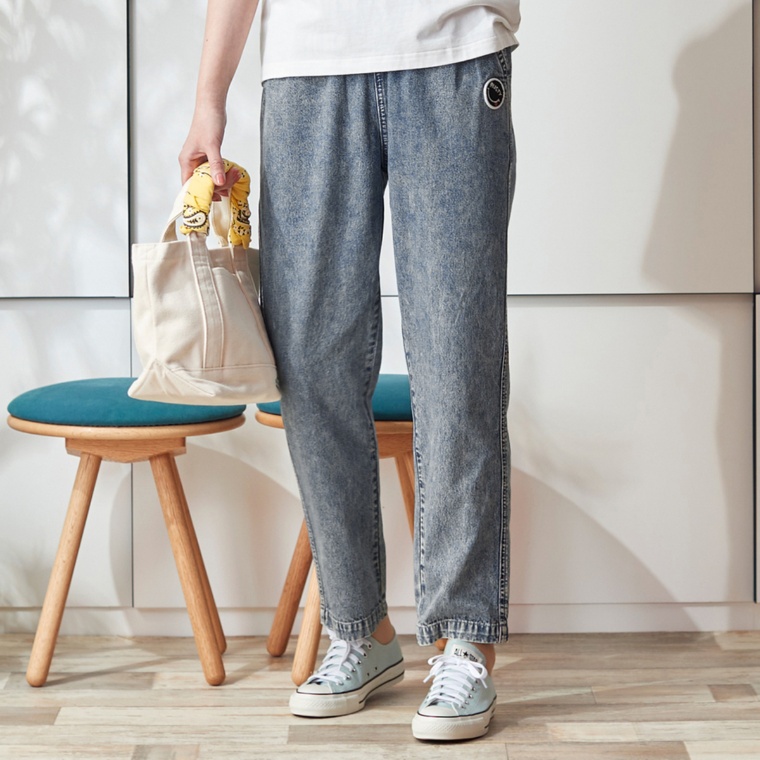 RUSTY ケミカル加工ライトオンスデニムパンツ