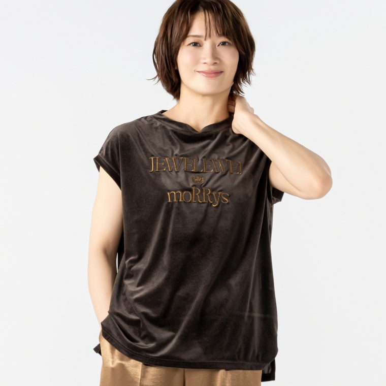 JEWEL MORRY’S ロゴ刺繍シアードレーププルオーバー