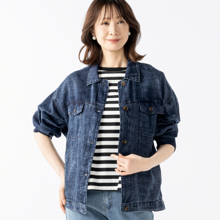Provador 驚きのスーパーライトシフォンデニムジャケット