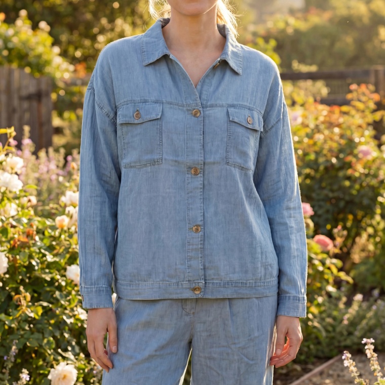 Provador 驚きのスーパーライトシフォンデニムジャケット