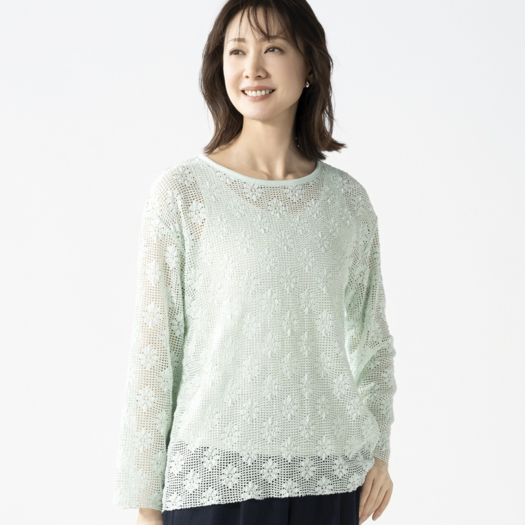 Provador 選べるシアーメッシュストレッチプルオーバー