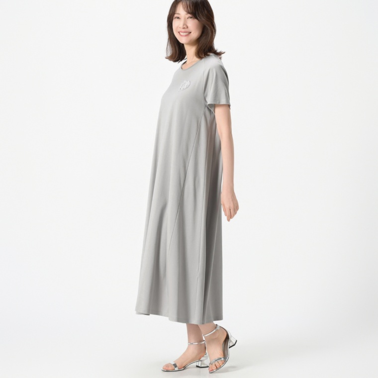 MINHA KILAKILA ハートワンポイントニットワンピース