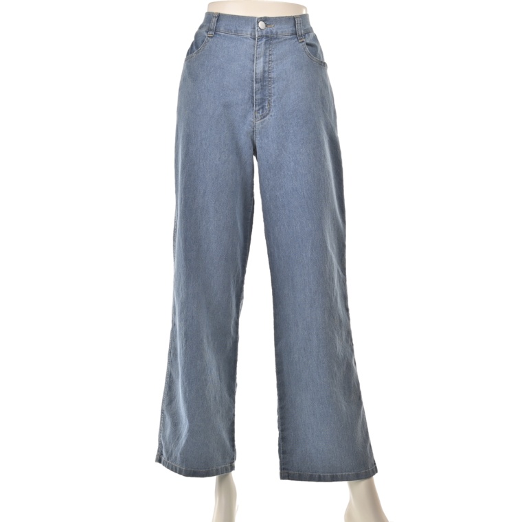 Provador ツイストドビーデニムワイドパンツ